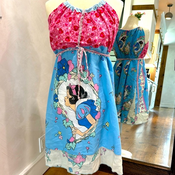 Snow White seven dwarfs pillowcase dress Custom one of a kind from Etsy Disney - Picture 1 of 10